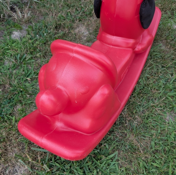 LITTLE TIKES Red Rocking Dog Toy Rocker Riding Toy Rocking Horse - Picture 6 of 9